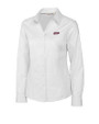 Eastern Kentucky Colonels Cutter & Buck Epic Easy Care Fine Twill Womens Long Sleeve Dress Shirt White Mannequin