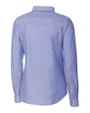 Pepperdine Waves Cutter & Buck Stretch Oxford Womens Long Sleeve Dress Shirt French Blue Mannequin Back