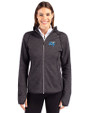 Middle Tennessee Blue Raiders Cutter & Buck Mainsail Full Zip Hooded Womens Jacket Charcoal Heather Front
