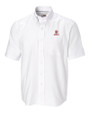 Bradley Braves Cutter & Buck Epic Easy Care Nailshead Mens Big and Tall Short Sleeve Dress Shirt White Mannequin