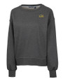 Drexel Dragons Cutter & Buck Saturday Cotton Blend Womens Crew Neck Sweatshirt Charcoal Heather Mannequin