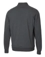 UOP Tigers Cutter & Buck Saturday Cotton Blend Mens Big and Tall  Mock Pullover Sweatshirt Charcoal Heather Mannequin Back