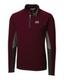 Montana Grizzlies Cutter & Buck Traverse Colorblock Stretch Quarter Zip Mens Pullover Bordeaux Mannequin