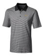 VCU Rams Cutter & Buck Forge Tonal Stripe Stretch Mens Big and Tall Polo Black Mannequin