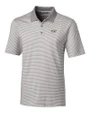 VCU Rams Cutter & Buck Forge Tonal Stripe Stretch Mens Big and Tall Polo Polished Medium Gray Mannequin