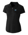 Middle Tennessee Blue Raiders Cutter & Buck Forge Stretch Womens Short Sleeve Polo Black Mannequin