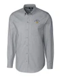 San Jose State Spartans Cutter & Buck Stretch Oxford Mens Long Sleeve Dress Shirt Charcoal Mannequin