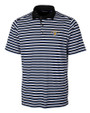 San Jose State Spartans Cutter & Buck Mens Forge Polo Multi Stripe Tour Blue Mannequin