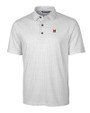 Miami University RedHawks - Cutter & Buck Pike Double Dot Print Stretch Mens Polo Charcoal Mannequin