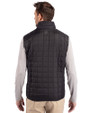 San Jose State Spartans Cutter & Buck Rainier PrimaLoft® Mens Big and Tall Eco Insulated Full Zip Puffer Vest Black Back