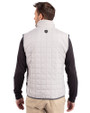 San Jose State Spartans Cutter & Buck Rainier PrimaLoft® Mens Big and Tall Eco Insulated Full Zip Puffer Vest Polished Medium Gray Back
