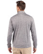 San Jose State Spartans Cutter & Buck Stealth Heathered Quarter Zip Mens Pullover Elemental Grey Back