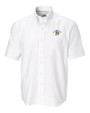 San Jose State Spartans Cutter & Buck Epic Easy Care Nailshead Mens Big and Tall Short Sleeve Dress Shirt White Mannequin