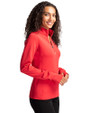 Miami University RedHawks - Cutter & Buck Traverse Stretch Eco Quarter Zip Womens Pullover Red Side