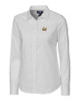 Cal Golden Bears Cutter & Buck Stretch Oxford Womens Long Sleeve Dress Shirt White Mannequin
