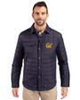 Cal Golden Bears Cutter & Buck Rainier PrimaLoft® Mens Eco Insulated Quilted Shirt Jacket Dark Navy Front