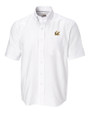 Cal Golden Bears Cutter & Buck Epic Easy Care Nailshead Mens Short Sleeve Dress Shirt White Mannequin