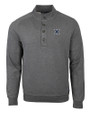 Xavier Musketeers Cutter & Buck Saturday Cotton Blend Mens Big and Tall  Mock Pullover Sweatshirt Charcoal Heather Mannequin