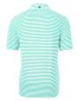 Mannequin Back of a Fresh Mint Cutter & Buck Virtue Eco Pique Stripe Recycled Mens Polo