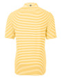 Mannequin Back of a College Gold Cutter & Buck Virtue Eco Pique Stripe Recycled Mens Polo