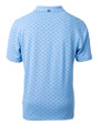 Mannequin back view of an Atlas Cutter & Buck Virtue Eco Pique Tile Print Recycled Mens Polo