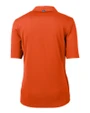 Mannequin back view of a College Orange Cutter & Buck Virtue Eco Pique Recycled Womens Polo CLO_MANNB_HG 1