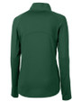 Mannequin back view of a Hunter Cutter & Buck Adapt Eco Knit Stretch Recycled Womens Half Zip Pullover
