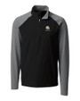 Albany State University Golden Rams Cutter & Buck Response Lightweight Hybrid Quarter Zip Mens Pullover Windbreaker Black Mannequin
