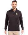 Albany State University Golden Rams Cutter & Buck Adapt Eco Knit Stretch Recycled Mens Big and Tall Quarter Zip Pullover Black Front