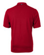 Mannequin back view of a Cardinal Red Cutter & Buck Virtue Eco Pique Recycled Mens Big and Tall Polo