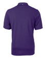 Mannequin back view of a College Purple Cutter & Buck Virtue Eco Pique Recycled Mens Big and Tall Polo