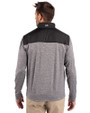 Albany State University Golden Rams Cutter & Buck Stealth Hybrid Quilted Mens Big and Tall Full Zip Windbreaker Jacket Black Back