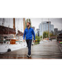 Cutter & Buck Adapt Recycled Soft Knit Stretch Mens Hybrid Full Zip Jacket Tour Blue Lifestyle