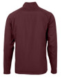 Cutter & Buck Adapt Recycled Soft Knit Stretch Mens Hybrid Full Zip Jacket Bordeaux Mannequin Back