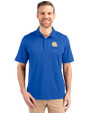 Albany State University Golden Rams Cutter & Buck Forge Stretch Mens Polo Chelan Blue Front