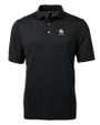 Albany State University Golden Rams Cutter & Buck Virtue Eco Pique Tile Print Recycled Mens Polo BL_MANN_HG 