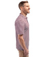 Bethune-Cookman Wildcats Cutter & Buck Virtue Eco Pique Stripe Recycled Mens Polo Bordeaux Side