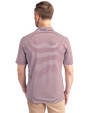 Bethune-Cookman Wildcats Cutter & Buck Virtue Eco Pique Stripe Recycled Mens Polo Bordeaux Back