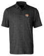 Bethune-Cookman Wildcats Cutter & Buck Pike Constellation Print Stretch Mens Polo Black Mannequin