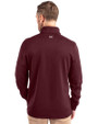Bethune-Cookman Wildcats Cutter & Buck Traverse Stretch Eco Quarter Zip Mens Pullover Bordeaux Back
