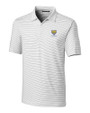 Fort Valley State Wildcats Cutter & Buck Forge Pencil Stripe Stretch Mens Polo White Mannequin