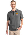 Bethune-Cookman Wildcats Cutter & Buck Advantage Eco Tri-Blend Pique Mens Big and Tall Polo Elemental Grey Front