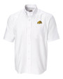 Bowie State Bulldogs Cutter & Buck Epic Easy Care Nailshead Mens Short Sleeve Dress Shirt White Mannequin