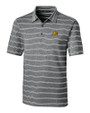 Bowie State Bulldogs Cutter & Buck Forge Epic Confidence Recycled Heathered Stripe Stretch Mens Polo Black Mannequin