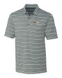 Florida A&M Rattlers Cutter & Buck Forge Epic Confidence Recycled Heathered Stripe Stretch Mens Polo Hunter Green Mannequin
