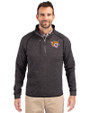 Bethune-Cookman Wildcats Cutter & Buck Mainsail Sweater-Knit Mens Half Zip Pullover Jacket Charcoal Heather Front