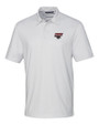 Clark Atlanta Panthers Cutter & Buck Pike Double Dot Print Stretch Mens Polo White Mannequin