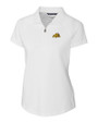 Bowie State Bulldogs Cutter & Buck Forge Stretch Womens Short Sleeve Polo White Mannequin
