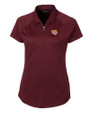 Bethune-Cookman Wildcats Cutter & Buck Forge Stretch Womens Short Sleeve Polo Bordeaux Mannequin