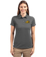 Bowie State Bulldogs Cutter & Buck Advantage Recycled Cotton-Blend Pique Womens Polo Elemental Grey Front